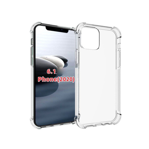 Obal na mobil pre iPhone 12 / 12 Pro, Dropproof, priehľadné