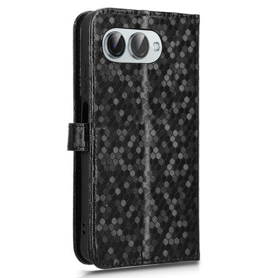 Flipové puzdro pre T Phone 3 5G, Wallet Rhombus, čierne