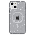 Puzdro pre iPhone 14 Plus, Glittery, pre MagSafe, čierne