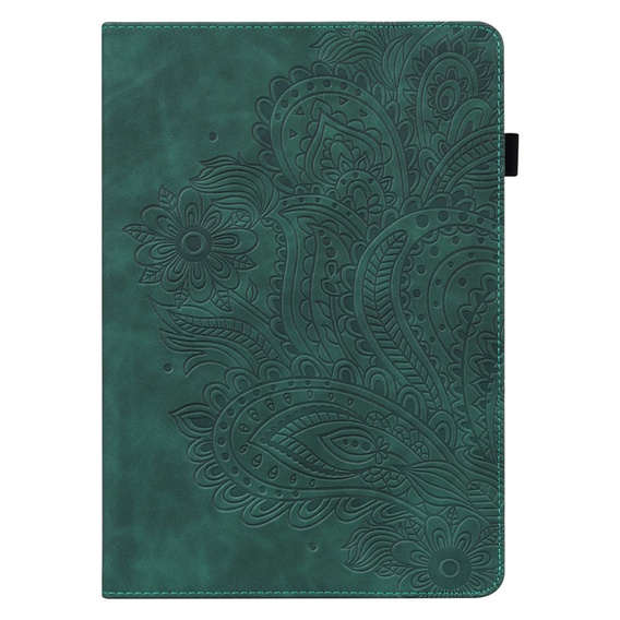 Puzdro s chlopňou pre Xiaomi Redmi Pad SE 11", flower, zelený