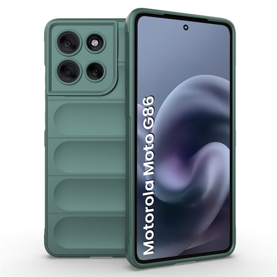 Obal na mobil pre Motorola Moto G86 Power 5G, Gaming Shockproof, zelený