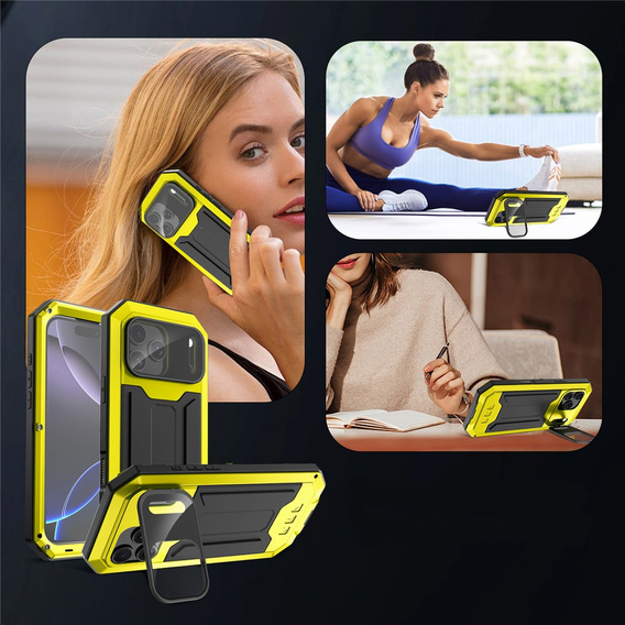 Puzdro R-JUST s ochranným sklom a stojanom pre iPhone 17 Pro