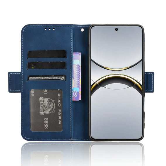 Klapkové puzdro pre Oppo Find X8 Pro, Card Slot, tmavomodré