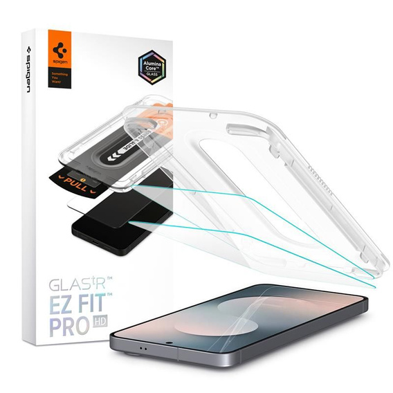 Spigen Glas.tR EZ Fit Pro HD 2-balenie tvrdeného skla pre Samsung Galaxy S25 FE