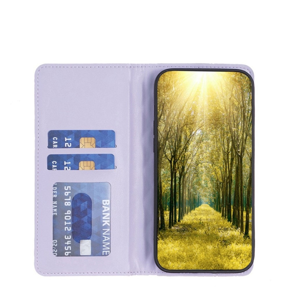 Klapkové puzdro pre Samsung Galaxy A54 5G, Wallet, BINFEN COLOR, fialové