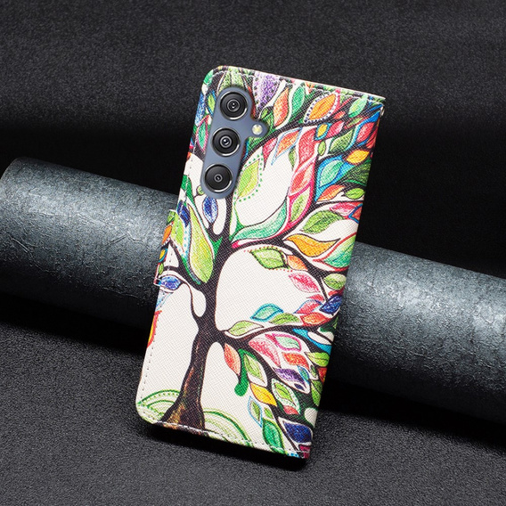 Klapkové puzdro pre Samsung Galaxy M34, Wallet, tree of life, biele
