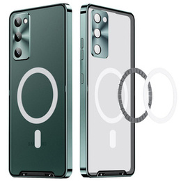 Ochranné puzdro na fotoaparát pre Samsung Galaxy S20 FE, CamShield MagSafe, transparentné / zelené