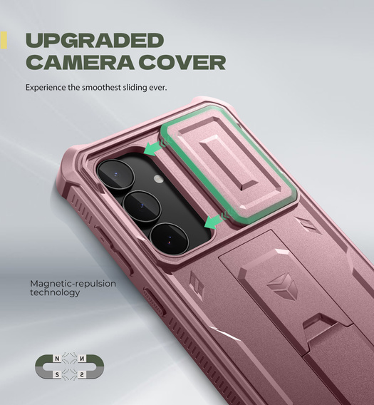 Puzdro Dexnor Full Body (dva rámy) s pancierovou ochranou pre Samsung Galaxy S25 FE