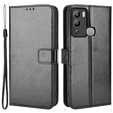 Klapkové puzdro pre Infinix Hot 12i 4G, Crazy Horse Wallet, čierne