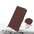 Klapkové puzdro pre Samsung Galaxy Z Fold 5 5G, Card Slot, hnedé