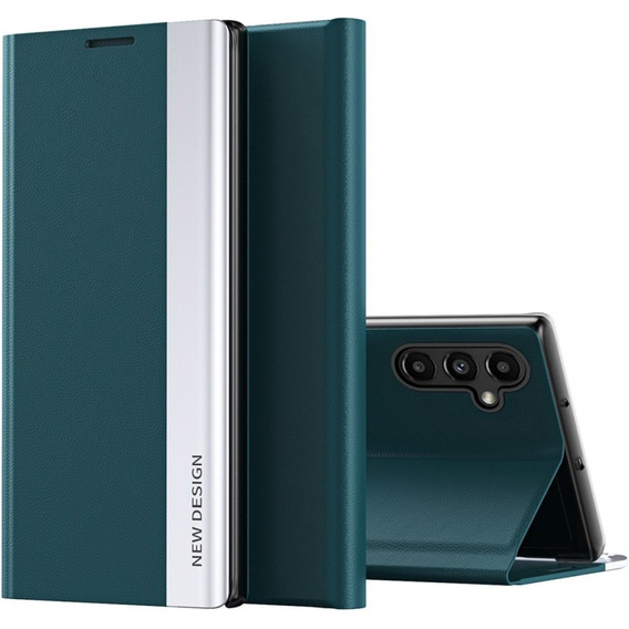 Klapkové puzdro pre Samsung Galaxy A14 4G/5G, Side Magnetic, zelený