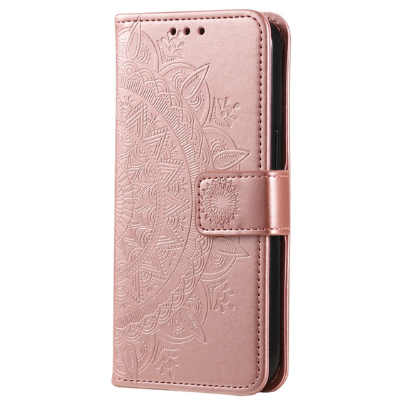 Klapkové puzdro pre Xiaomi Redmi Note 12 4G, Mandala, ružové rose gold