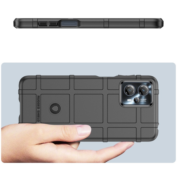 Obal na mobil pre Motorola Moto G13 / G23, Rugged Shield, čierne