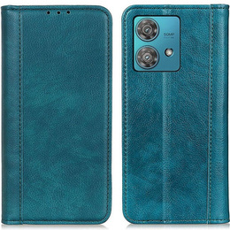 Obal na mobil pre Motorola Moto G84 5G, Wallet Litchi Leather, zelený