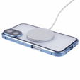 Magnetické puzdro Dual Glass MagSafe pre iPhone 16, modré