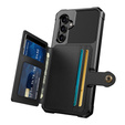 Puzdro pre Samsung Galaxy A54 5G, Card Holder Kickstand, čierne