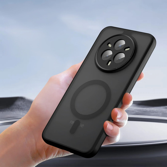 Puzdro pre Realme 14 Pro+ 5G, pre MagSafe, ERBORD Matt Case, čierny