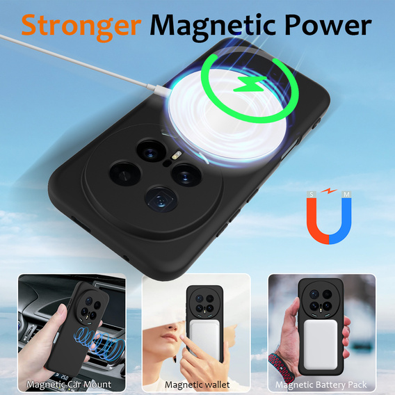 Silikónové puzdro Lite pre MagSafe pre Honor Magic 8 Pro