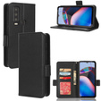 Klapkové puzdro pre Cat S75 5G, Wallet Litchi Magnet, čierne