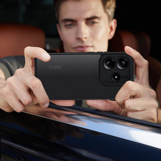 Obal na mobil pre Xiaomi Redmi Note 14 4G, Fusion Hybrid, priehľadné