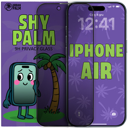 Tmavé sklo na ochranu súkromia Shy Palm pre iPhone Air