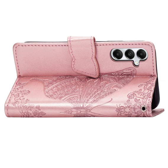 Klapkové puzdro pre Samsung Galaxy A05s, Butterfly, fialové