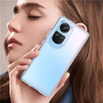 Obal na mobil pre Oppo Reno 10 / 10 Pro, Fusion Hybrid, priehľadné