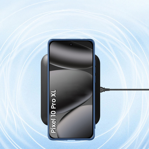 Silikónové puzdro pre Google Pixel 10 Pro XL, pre MagSafe, modré