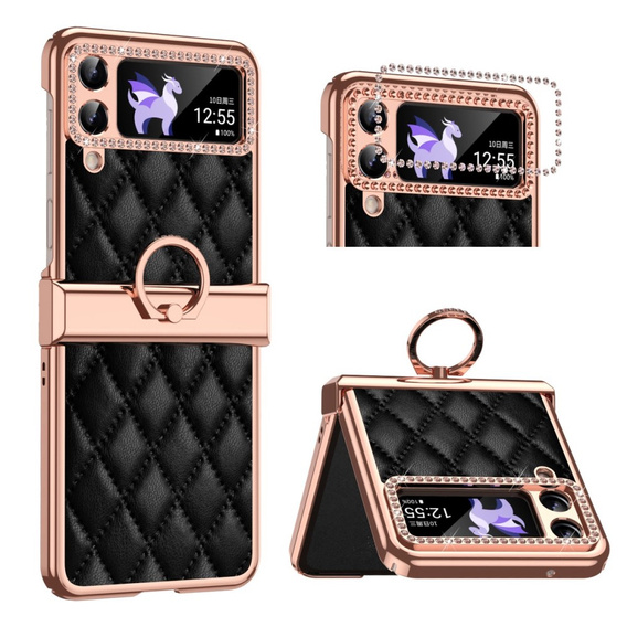 Puzdro pre Samsung Galaxy Z Flip 4 5G, Rhombus Grid