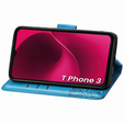 Klapkové puzdro pre T Phone 3 5G, Butterfly, modré