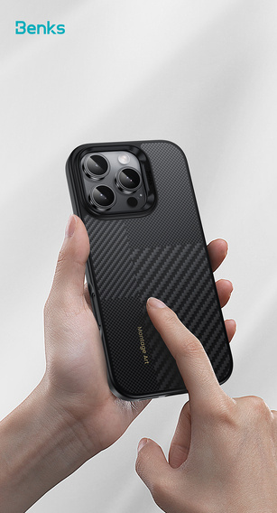 Puzdro Benks Montage Magnetic Armor Pro Kevlar (600D/1500D) pre iPhone 16 Pro