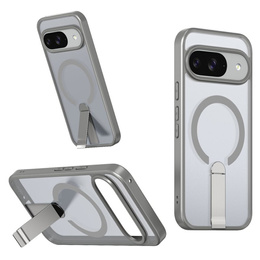 Hybridné puzdro Fusion pre Google Pixel 10 / 10 Pro, pre MagSafe, so stojanom, sivé