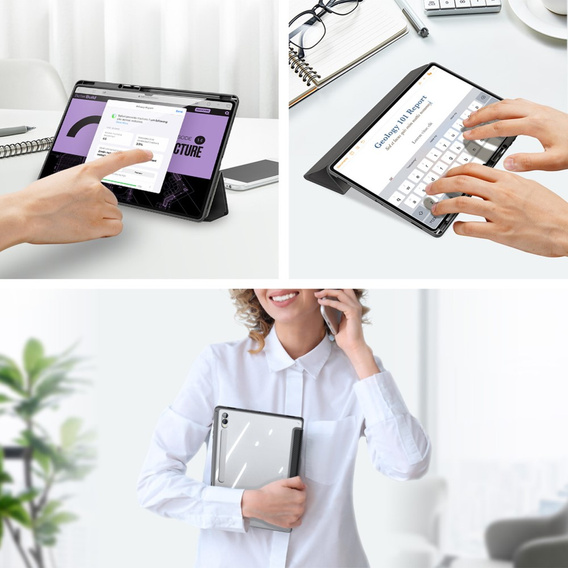 Puzdro pre Samsung Galaxy Tab S10 Ultra, Dux Ducis TOBY, čierne