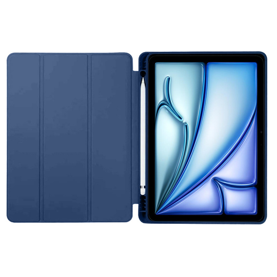 Puzdro pre iPad Air 13" 2025/2024 (7/6 gen.), Smartcase s priestorom pre stylus, tmavomodré