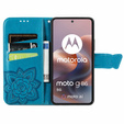 Klapkové puzdro pre Motorola Moto G86 5G, Butterfly, modré