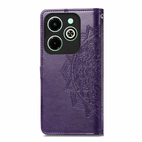 Klapkové puzdro pre Infinix Hot 40i, Mandala, fialové
