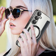 Klapkové puzdro pre Samsung Galaxy A36, RFID Wallet MagSafe CamShield, čierne