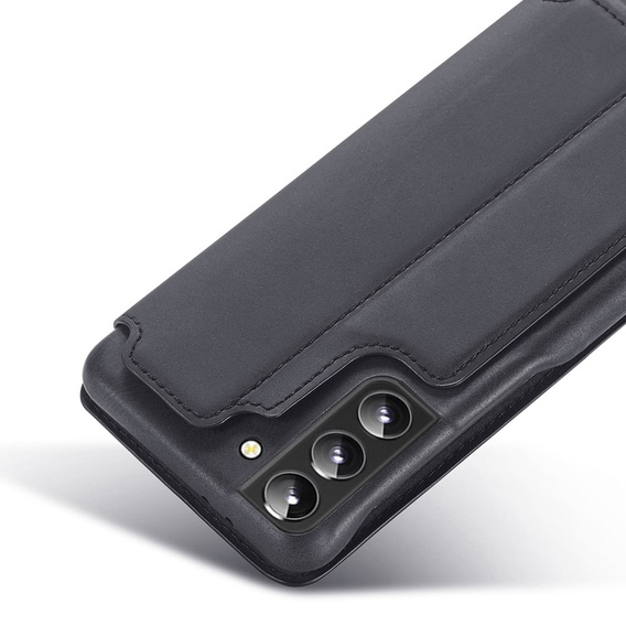 Klapkové puzdro pre Samsung Galaxy S22+ Plus 5G, LC.IMEEKE, čierne