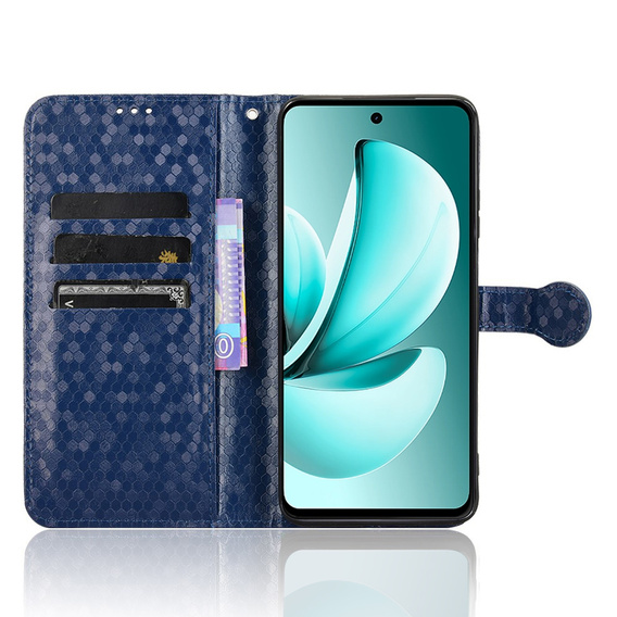 Flipové puzdro pre Realme C71, Wallet Rhombus, modré