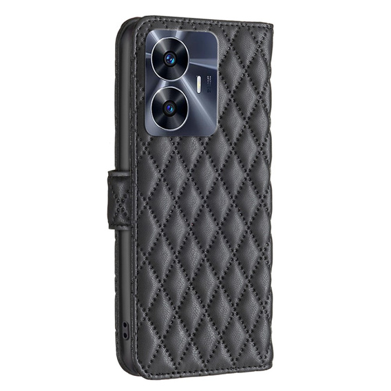Klapkové puzdro pre Realme C55, Wallet, BINFEN COLOR, čierne