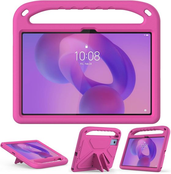 Detské puzdro pre Lenovo Tab M11, detské puzdro s rukoväťou, čierne