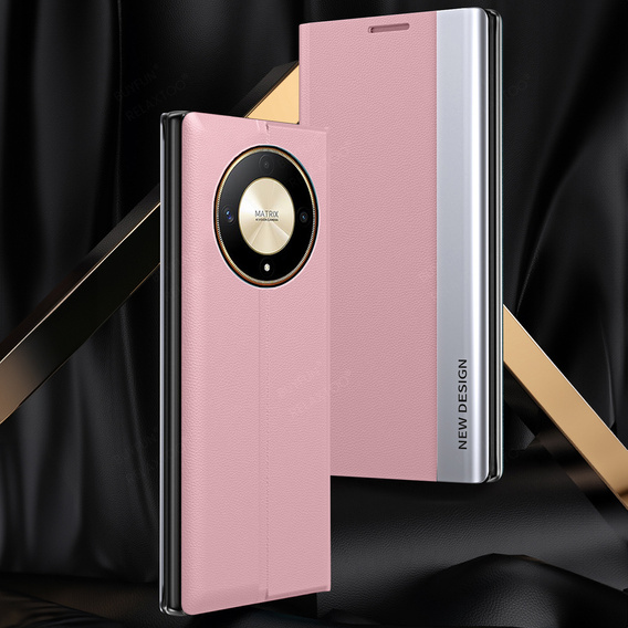 Klapkové puzdro pre Honor Magic 6 Lite 5G, Side Magnetic, ružové