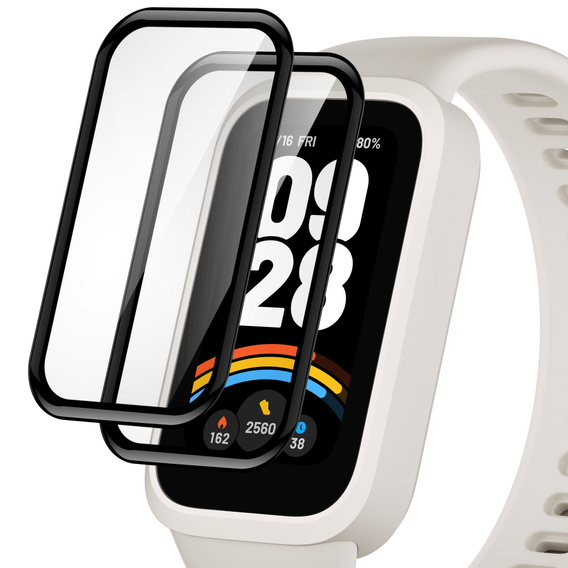 2x hybridné sklo ERBORD pre Xiaomi Smart Band 9 Active