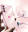Puzdro pre Samsung Galaxy A26, Electro heart, ružové rose gold + sklo 9H