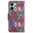 Klapkové puzdro pre Xiaomi Redmi 13C / Poco C65, Wallet, Kaleidoscope, pestrofarebný