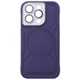 Puzdro pre iPhone 15 Pro Max, ERBORD Armor Mag, fialové