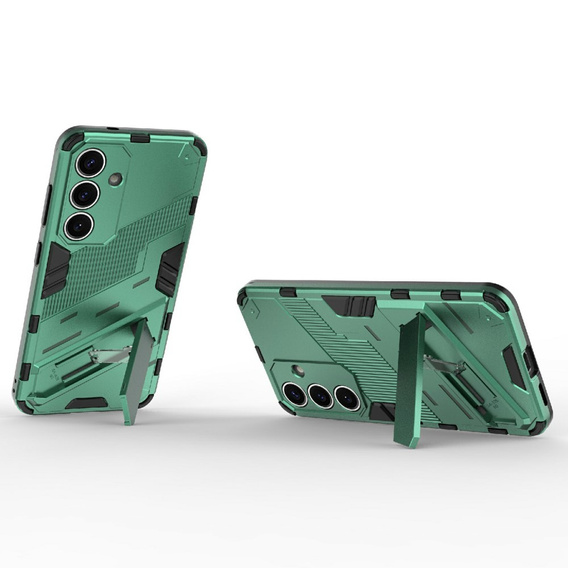 Puzdro pre Samsung Galaxy A56 5G, Military kickstand, zelený