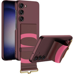 Obal na mobil pre Samsung Galaxy S23 Plus, GKK Strap Case, bordové