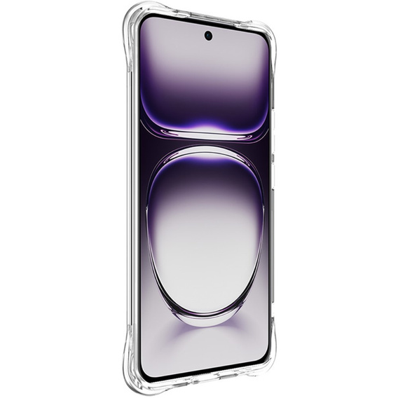 IMAK Obal na mobil pre Oppo Reno 12 Pro 5G, Stripe Dropproof, priehľadné