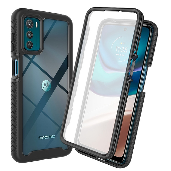 Puzdro pre Motorola Moto G42 4G, Shockproof, s fóliou, čierne